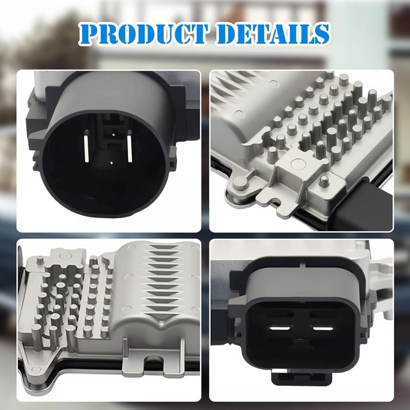 wfsulee Engine Radiator Cooling Fan Control Module Fit for Ford Fusion 2006-2020, Taurus 1986-2019, Flex, Police Interceptor Sedan, Special Service Police Sedan Replace for 01247391 20787305 1137328617 - Image 5